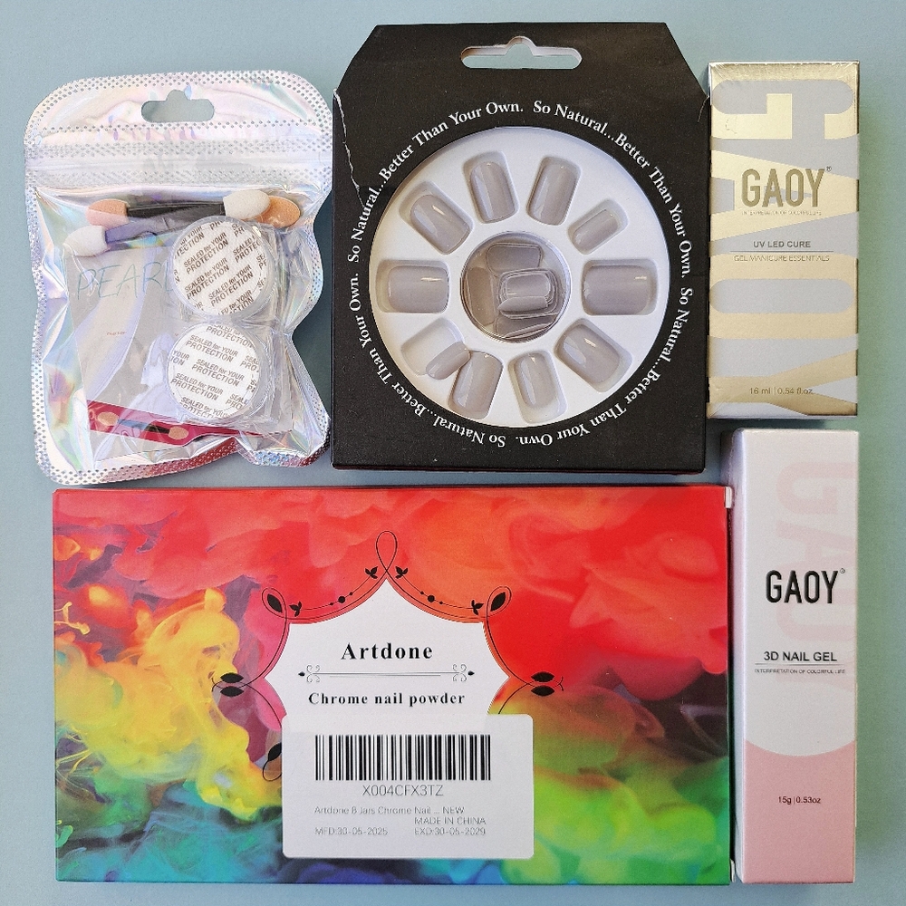 💅Bundle #2 5pc New Nail Art Tools Powder Gel Sculpting 3D 🎀🩷🌸